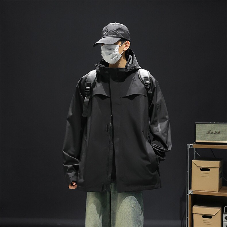 新款男女高品质户外登山服青少年学生冲锋衣夹克外套HS6606-P65,男装夹克,星座1206（原A206）