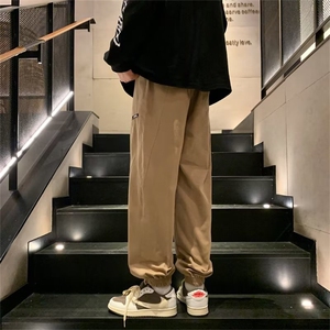 男秋季新款港风束脚抽绳休闲裤X7121P38图片