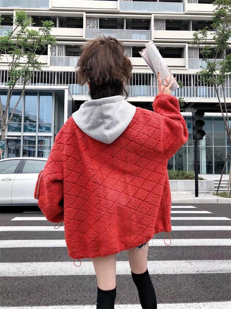 菱形格压外套，其它，一杭