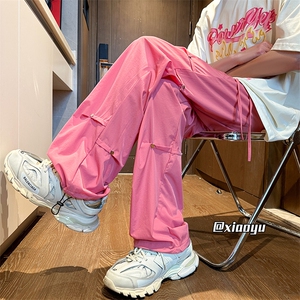 XZ616 夏季冰丝薄款铆钉伞兵裤工装裤休闲长裤 TY2487 特P35控68,男装工装外套,星座512A（原616）