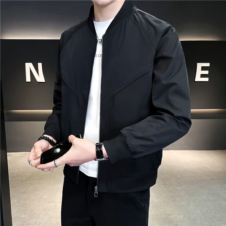 店主风新款夹克外套男春季休闲时尚棒球领领男士夹克S9137-P90,男装夹克,星座310B-3