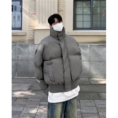 美式潮牌宽松短款面包服冬季新款加厚立领棉衣外套男士W8001-P90，男装棉衣，星座512-4