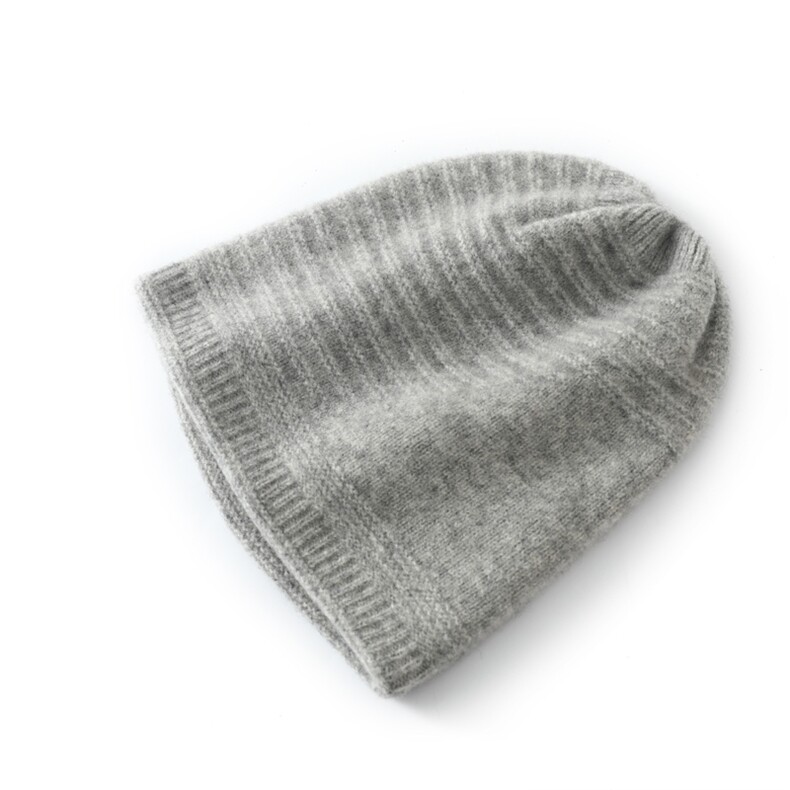 【亲子款】高弹贴合御寒保暖包头横纹针织羊毛帽，帽子，唯若美羊绒