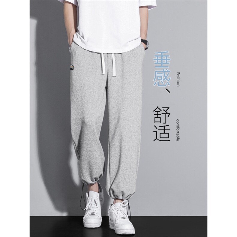 时尚坠感休闲舒适卫裤运动裤秋季九分裤WK05-1特批26图片