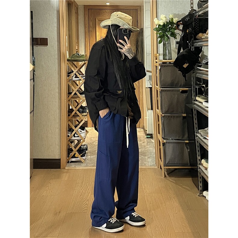 2026秋季日系贴布水洗工装休闲裤女模XZ604-KG39-P55控68,男装工装外套,星座604