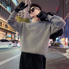 AM330/P98控138秋季社会小伙百搭保暖不过时打底编织V领男灰首，男装T恤，星座305B-1