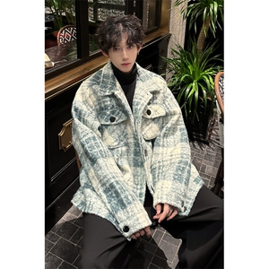 秋季新款男士格子夹克韩版简约外套上衣服 A071-JK111-P125图片