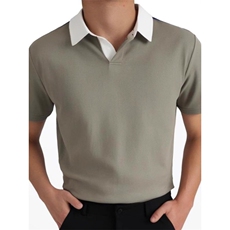 2025夏季新款潮牌复古polo衫男士翻领短袖t恤男装夏装体恤上衣服，男装T恤，星座506A