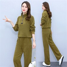 今年流行卫衣套装春秋装2025年新款女装时尚休闲洋气裤子两件套潮，女装套装/套裙，梦依杭