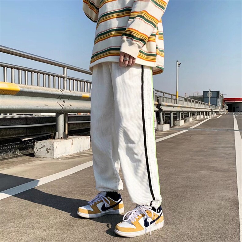男春秋季灯芯绒束脚休闲裤K1932P35图片