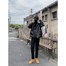 搭配马丁靴的休闲裤男秋冬仿牛仔裤机车风痞帅1412-2/612/P48，男装牛仔裤，星座1412-2
