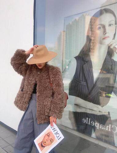 羊羔毛、养卷毛，女装，知原