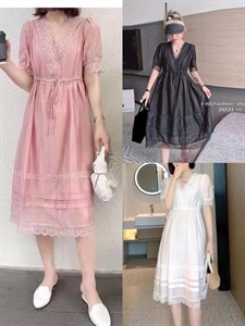 2022夏季连衣裙,女装连衣裙,秋莎明月