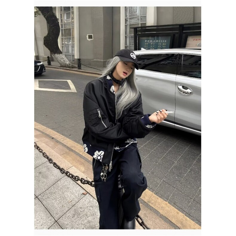 J9813-P65美式高街潮牌高级感cleanfit提花棒球服夹克外套,男装夹克,星座617A-2