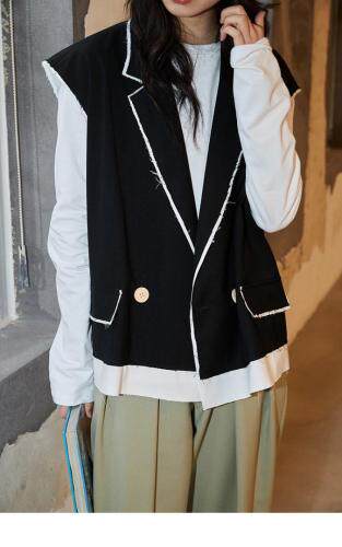 马甲打包价85两色超火，女装马夹，柚意