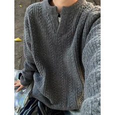 慵懒氛围感保暖羊毛针织衫毛衣ins原宿新款MY6518，男装针织衫/毛衣，星座516A