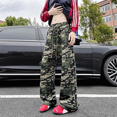 XK60020-P38男秋季潮牌宽松迷彩卫裤美式裤子，男装休闲裤，电商A178