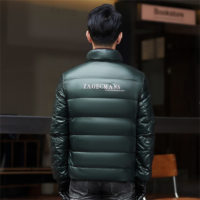 ZMS-M8828新款冬季男士鸭绒羽绒服立领保暖外套修身大衣,男装羽绒服,电商B360