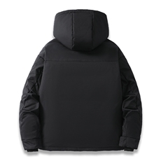 新标90白鸭绒简约休闲连帽工装外套纯色加厚羽绒服ESY0222-P230，男装羽绒服，电商B306
