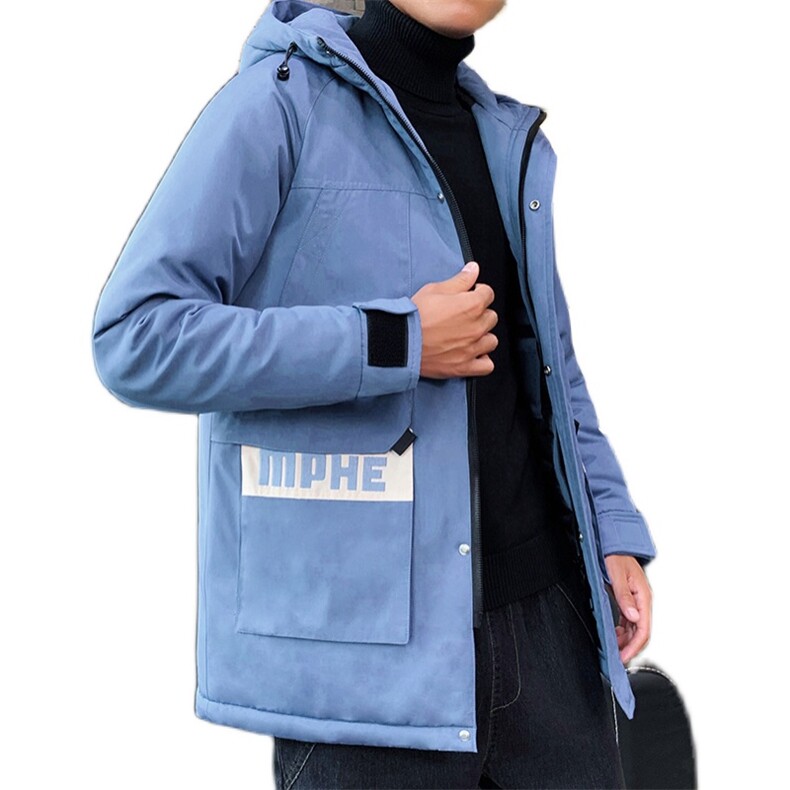 男士休闲连帽加厚保暖棉衣外套棉服棉袄冬季防寒开衫男装M992,男装棉衣,电商B226-2（原B217-2）