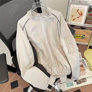 2024春季潮夹克外套男款美式棒球服上衣潮 F922 P75图片