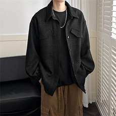 新款现货高品质羊毛呢料外套小香风中长款夹克A351-AJ2507-p110，男装夹克，电商A351
