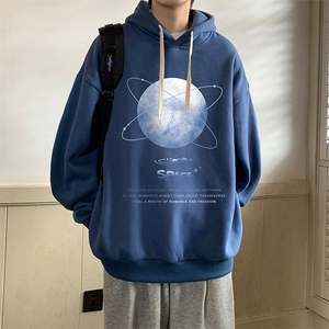纯棉连帽卫衣男大码运动帽衫宽松薄WY2241-P35 加绒款-P40图片