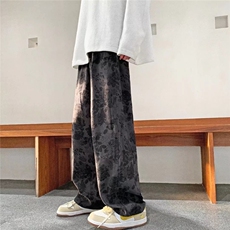 灯芯绒美式ins潮牌高街休闲裤男宽松直筒阔腿裤K7059P32，男装休闲裤，星座1116-2