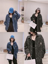 牛仔豹纹外套，其它，可纳奇
