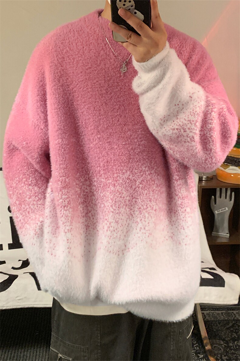 冬季毛衣D5588-TP5078港风复古男女可穿套头线衣休闲针织衫,男装针织衫/毛衣,电商A102