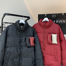 PU棉衣男冬季新款港风宽松立领羽绒棉服学生面包服MF8603-P85，男装棉衣，星座214-3