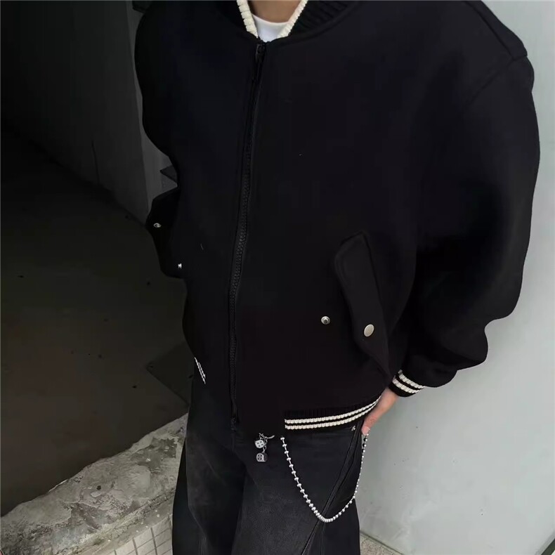 WT093-P62-复古时尚高级感宽松毛呢棒球服外套-网络图,男装夹克,星座1002-2
