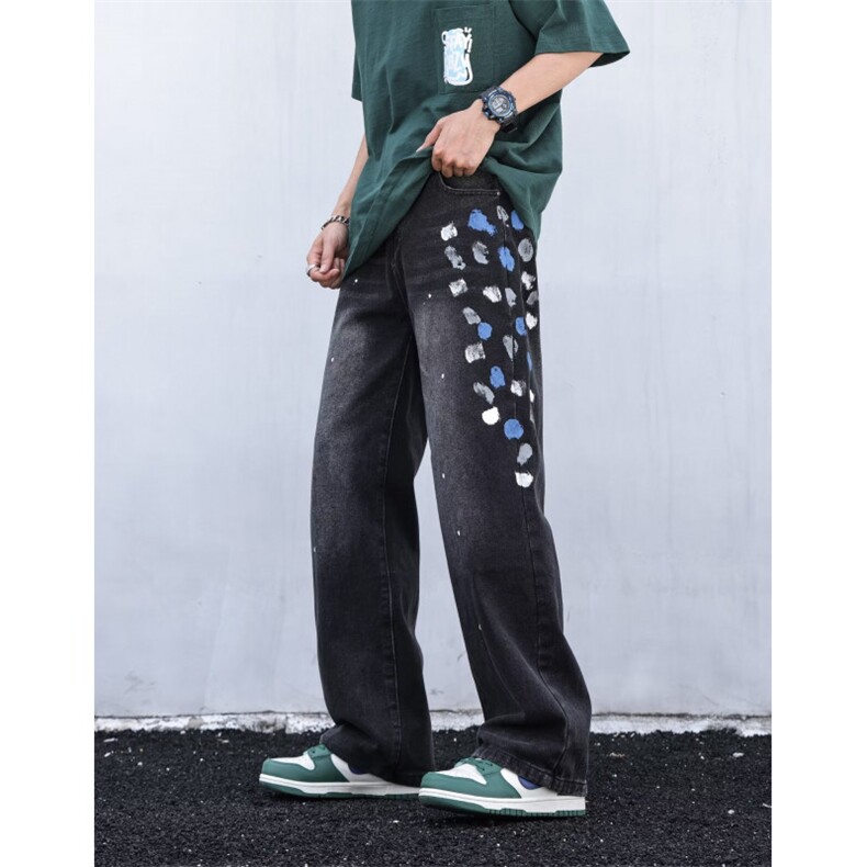 2024美式牛仔裤男款直筒长裤潮ND49P55，男装牛仔裤，星座1116-2