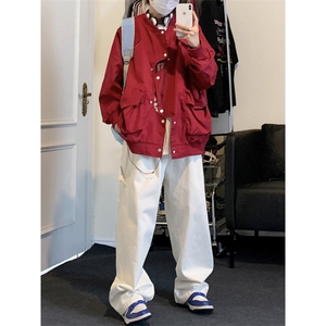 错位门禁飞行员夹克男外套男棒球衣服 XH26-P70图片