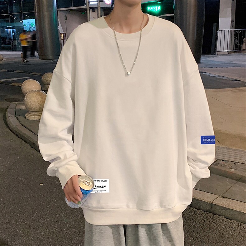 S6062-P28加绒款-P33秋季圆领卫衣男大码韩版宽松长袖外套,男装卫衣,电商A040