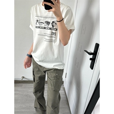 【有货】灰绿色伐木工装裤男美式vibe风裤子高街直筒X810LL-特P58，男装工装外套，星座1007（原301D）
