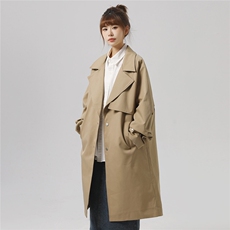 TP48现货2026春季长款风衣金属扣美式港风中性夹克男女外套W331，男装风衣，电商A170