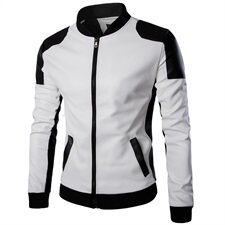 2021春秋季男士立领皮衣潮流超大码皮衣外套M-5XL1800-Y668P85，男装皮衣，星座1812