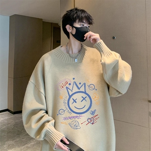 半高领毛衣男士大码针织衫男毛线衣男 M18180-P45 加绒款-P65图片