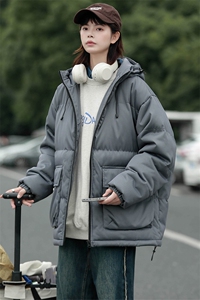 冬上新加棉加厚棉服中性休闲连帽棉衣外套男女 8333-P115控价158图片