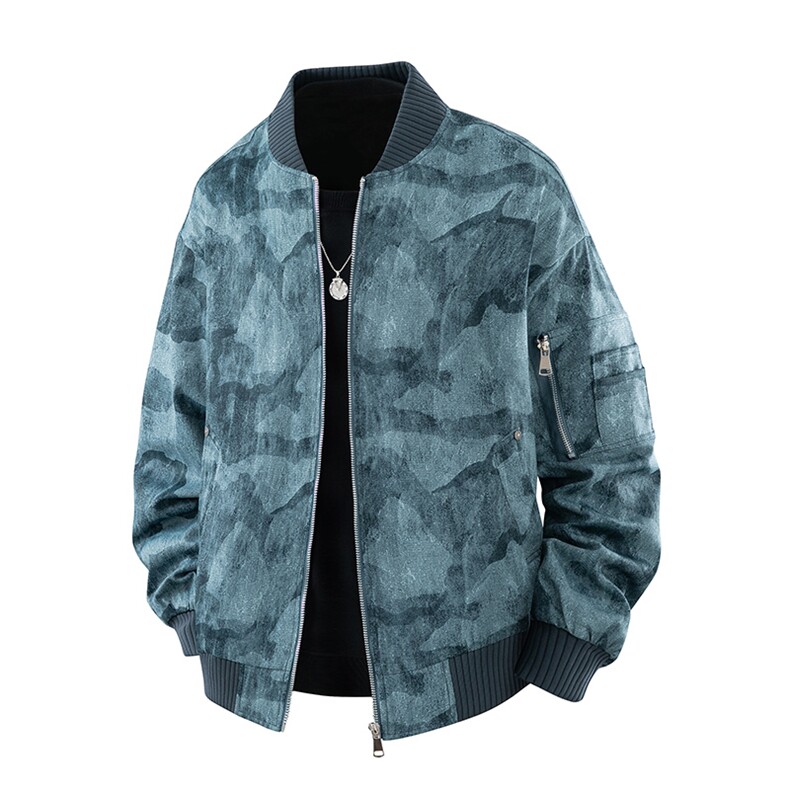 男士外套棒球领2025秋新款潮牌立领休闲夹克上衣外套Q5557-P68，男装夹克，星座610（原A335）