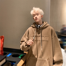 抖音品质加绒潮流立体钢印字母卫衣LMWY03JR-P60LMWY03-P55，男装卫衣，电商B325
