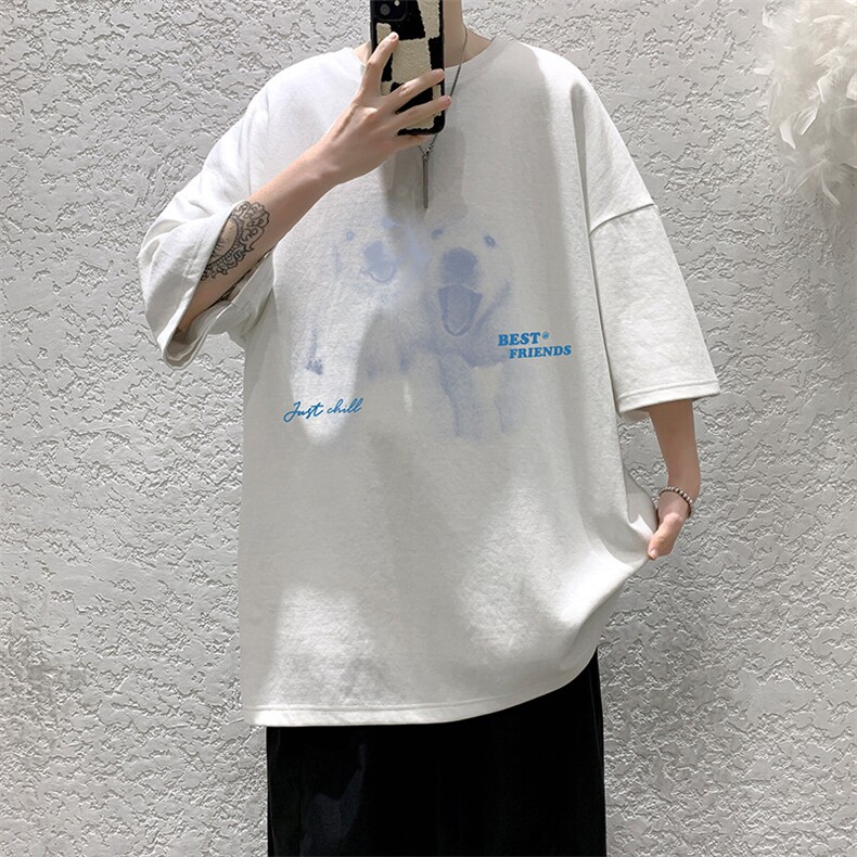 230g重磅纯棉短袖t恤男大码半袖半截袖DX17455-P20,男装T恤,电商A040