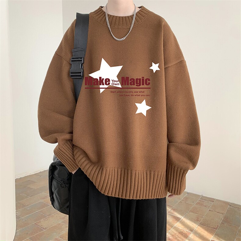 半高领毛衣男大码胖子针织衫毛线衣M18379-P45加绒款-P65，男装针织衫/毛衣，电商A040