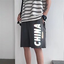 男春季潮流时尚休闲反光短裤D04P25，男装休闲裤，星座1116-2