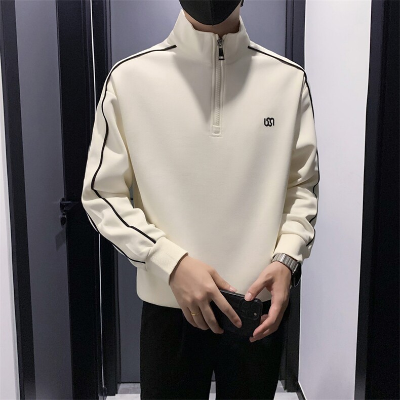 B340WY6619P78108店主风无头风半高领刺绣卫衣男,男装卫衣,电商B340