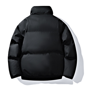 PU皮高街风显高冬季纯色加厚棉服防风保暖皮衣外套MY530 P85图片