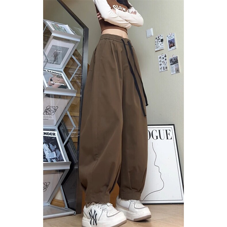 美式潮高腰显瘦宽松大码全棉休闲裤小束脚K8583-P42【特价】,男装休闲裤,电商A007