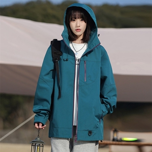 新款男女高品质户外登山服青少年学生冲锋衣夹克外套JK6633-P48图片
