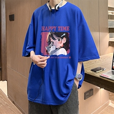 华夫格t恤男短袖男大码五分袖酒店风HT73353-P22，男装T恤，电商A040